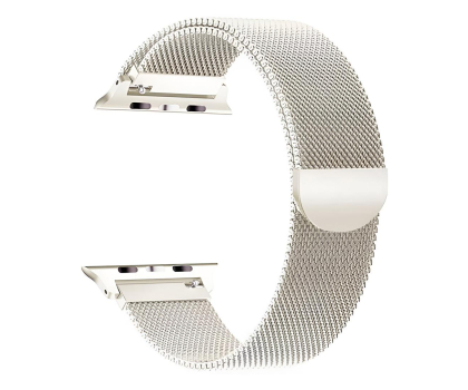 Pasek i akcesoria do zegarków TECH-PROTECT Milaneseband do Apple Watch 40/41/42 mm Starlight 9319456607260
